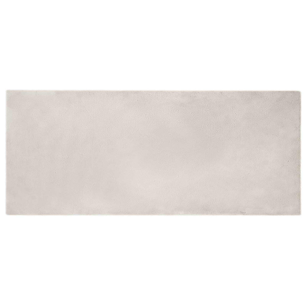 Vidaxl nep konijnenbont tapijt olite beige 100 x 200 cm polyester