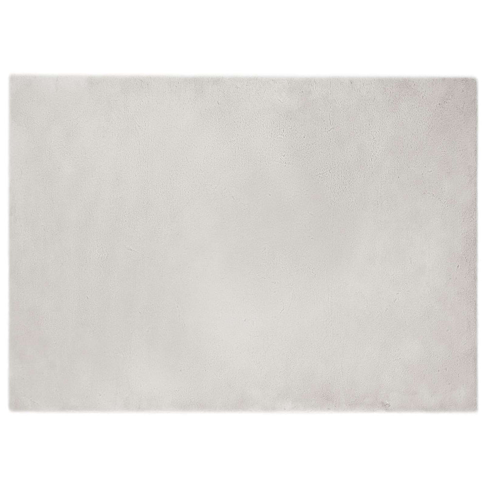 Vidaxl nep konijnenbont tapijt olite beige 200 x 280 cm polyester