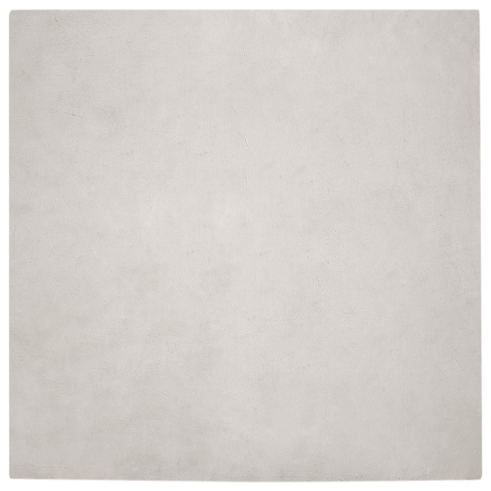 Vidaxl nep konijnenbont tapijt olite beige 160 x 160 cm polyester