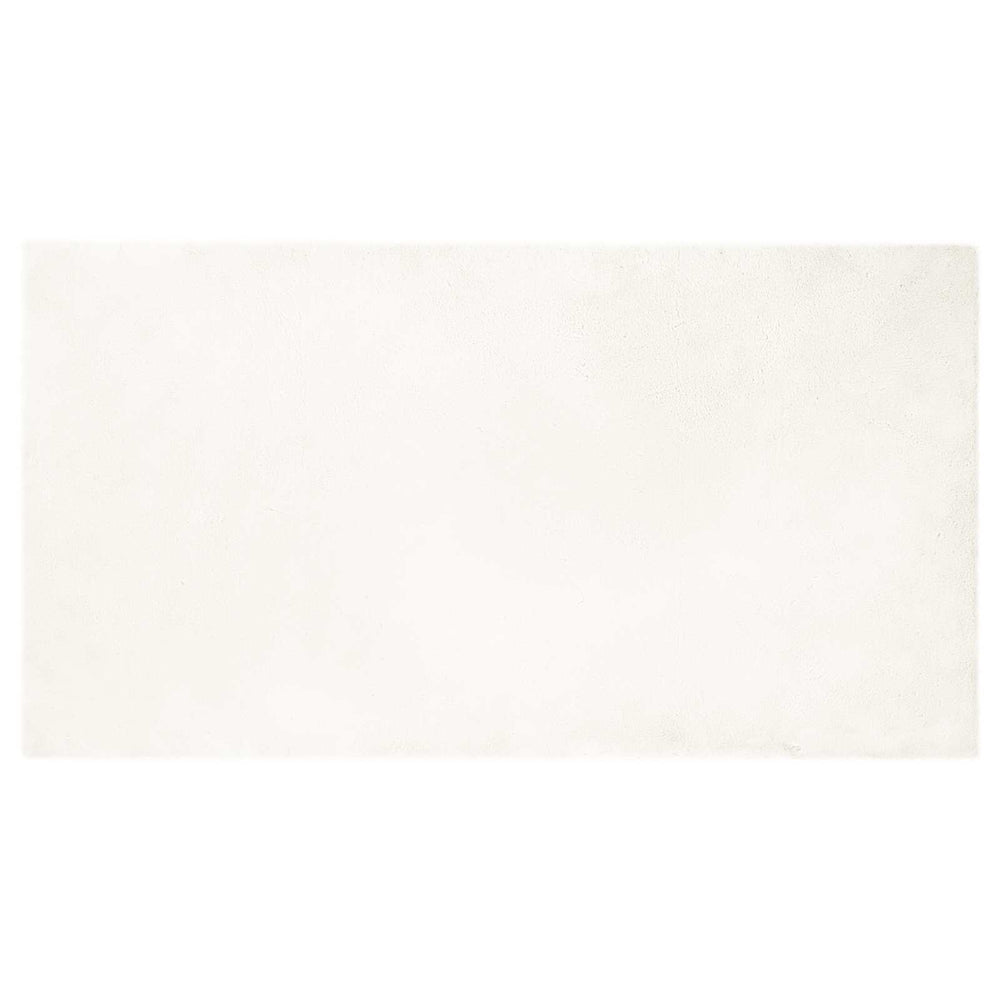 Vidaxl nep konijnenbont tapijt olite crème 60 x 110 cm polyester