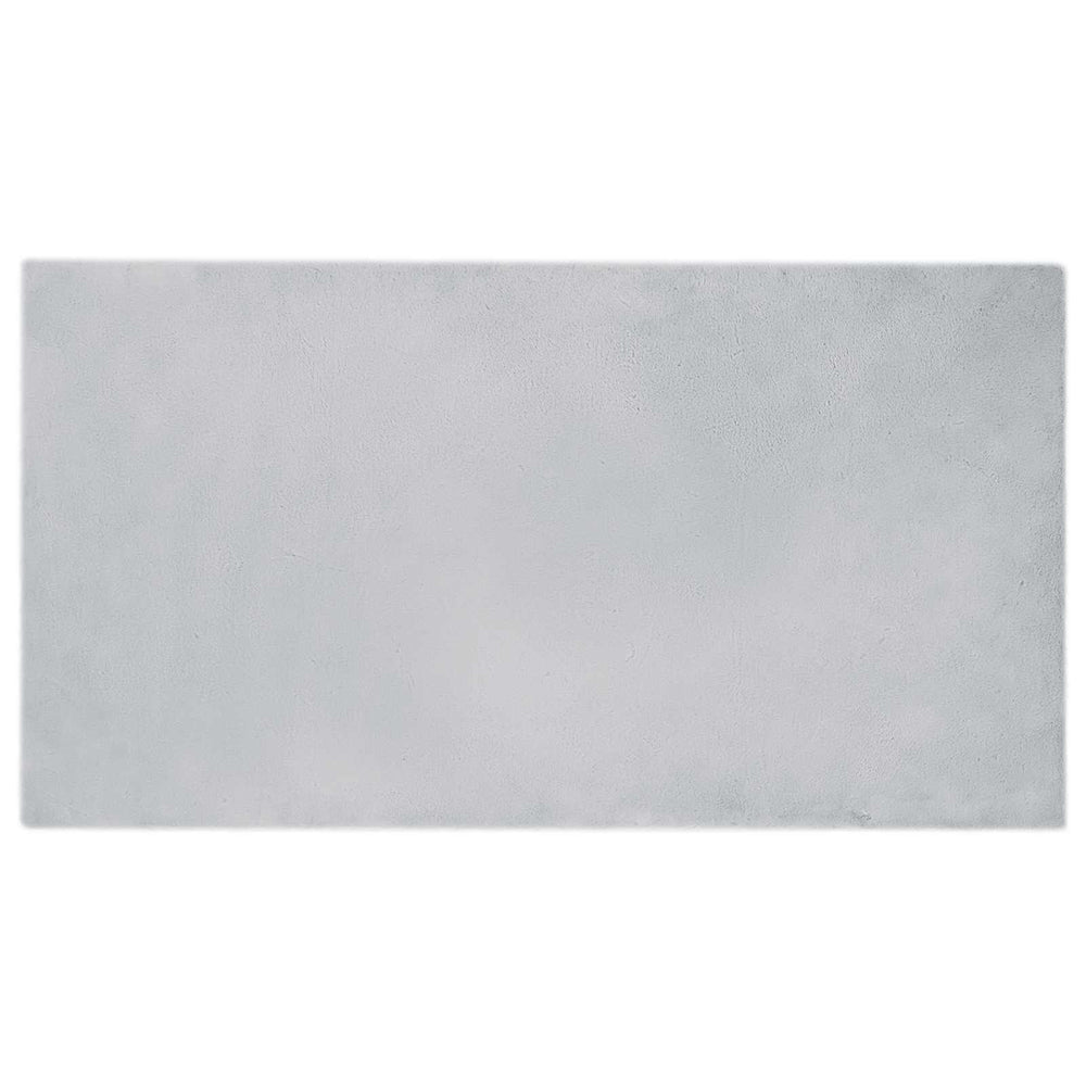 Vidaxl nep konijnenbont tapijt olite grijs 80 x 150 cm polyester
