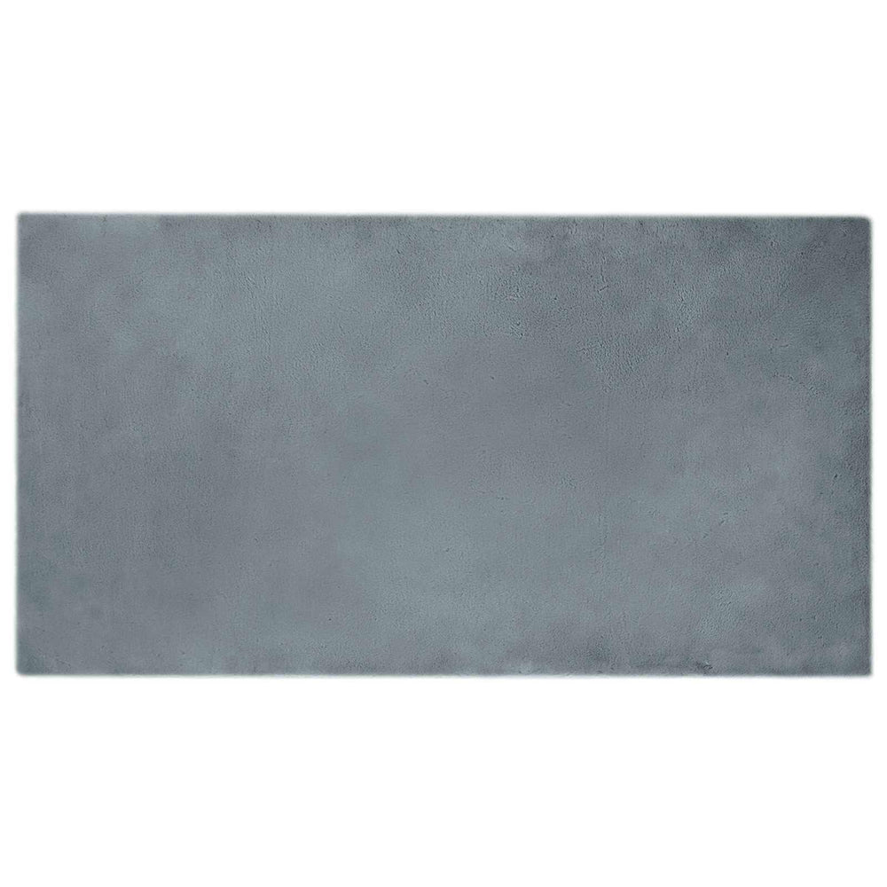 Vidaxl nep konijnenbont tapijt olite antraciet 60 x 110 cm polyester