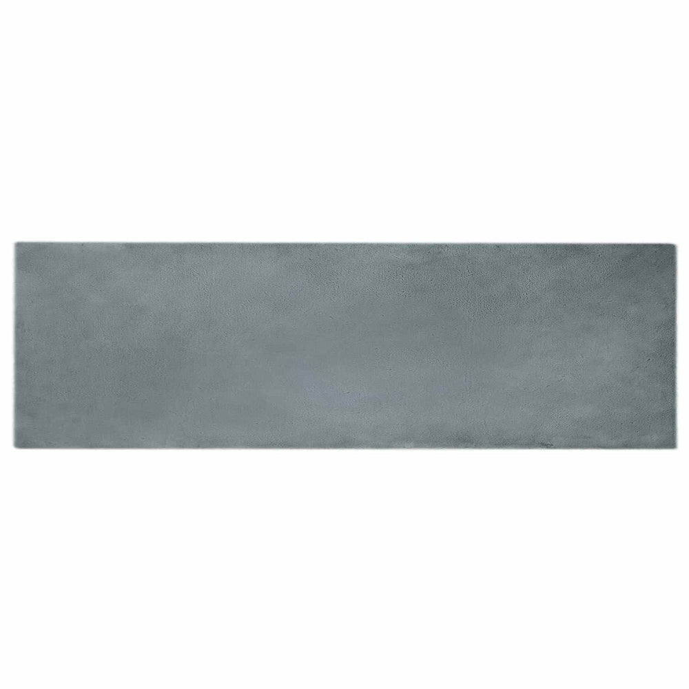 Vidaxl nep konijnenbont tapijt olite antraciet 80 x 250 cm polyester