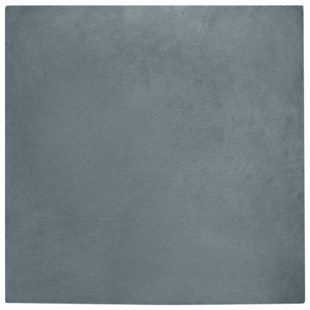 Vidaxl nep konijnenbont tapijt olite antraciet 200 x 200 cm polyester
