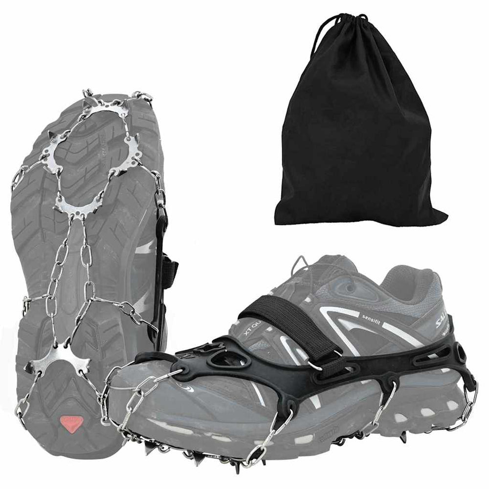 Vidaxl ijs-klemmen voor schoenen zwart s