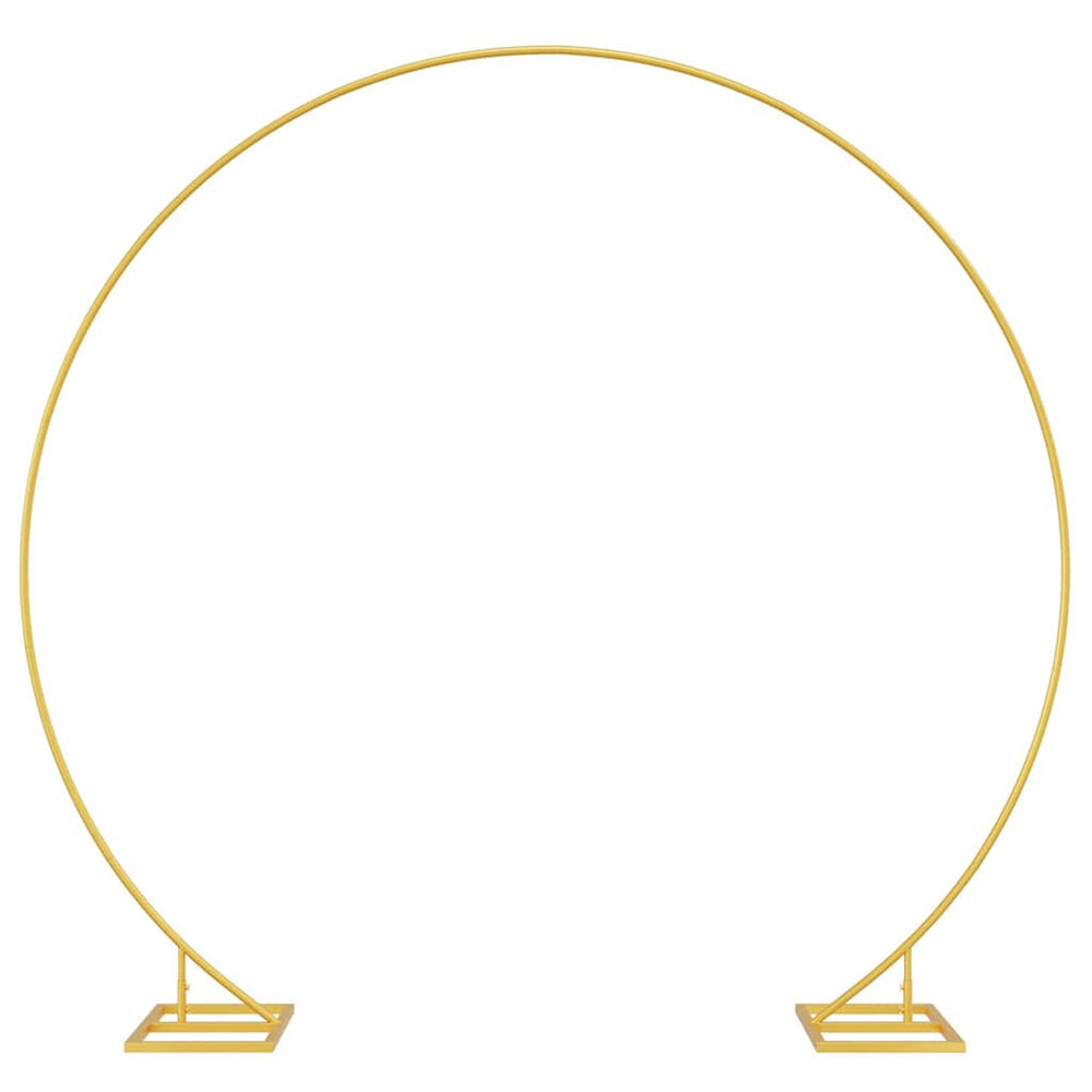 Vidaxl trouwrand goud 220 x 45 x 200 cm staal