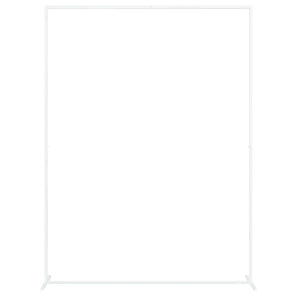 Vidaxl trouwrand wit 150 x 49,5 x 200 cm staal