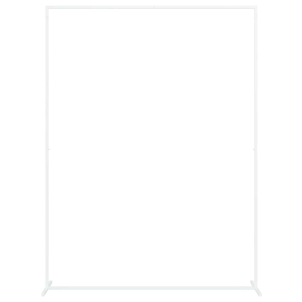 Vidaxl trouwrand wit 150 x 49,5 x 200 cm staal