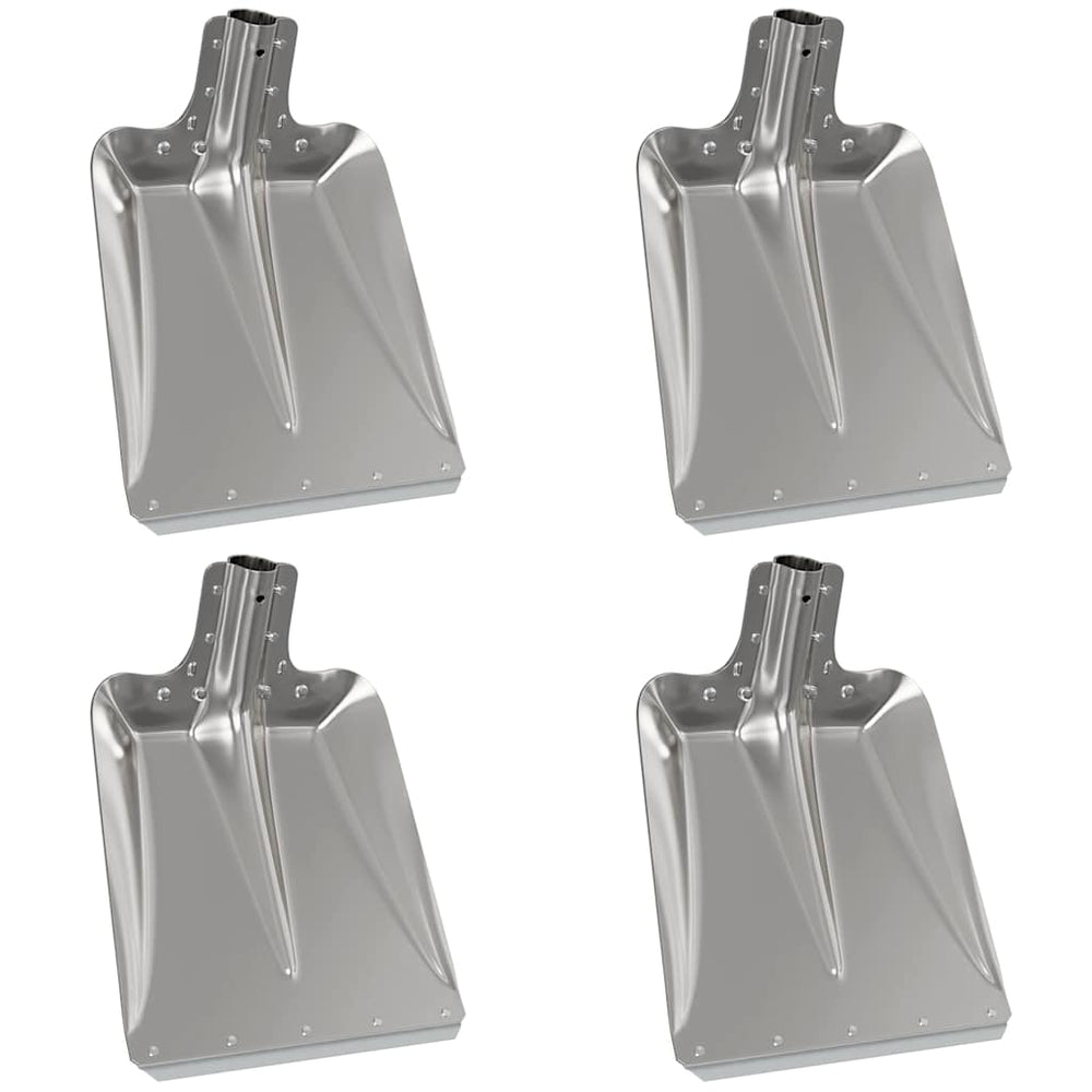 Vidaxl schep hoofd 4 pcs zilver 43 x 32,5 cm aluminium