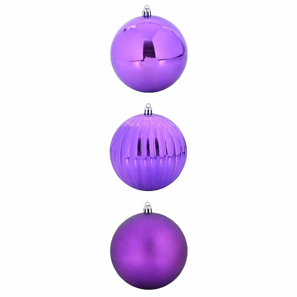 Vidaxl kerstbal set xxl 3 pcs lila kunststof