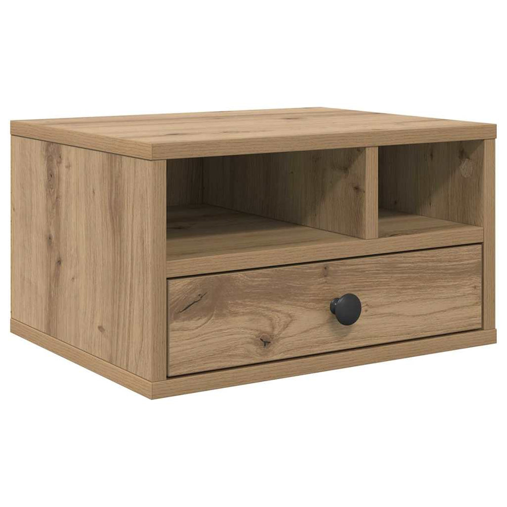 Vidaxl printerstand artisan eiken 40 x 32 x 24 cm bewerkt hout