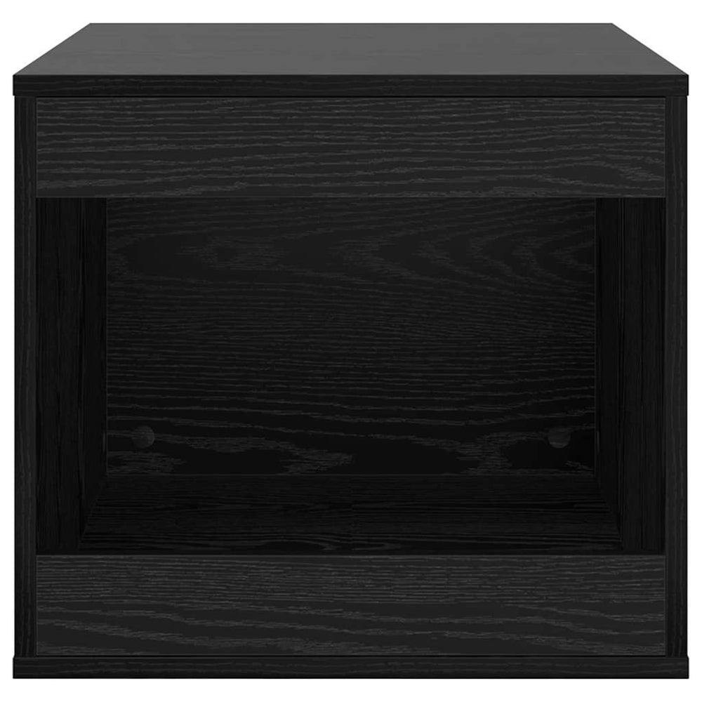 Vidaxl kattenbak omheining zwart eiken 47 x 59 x 42 cm bewerkt hout