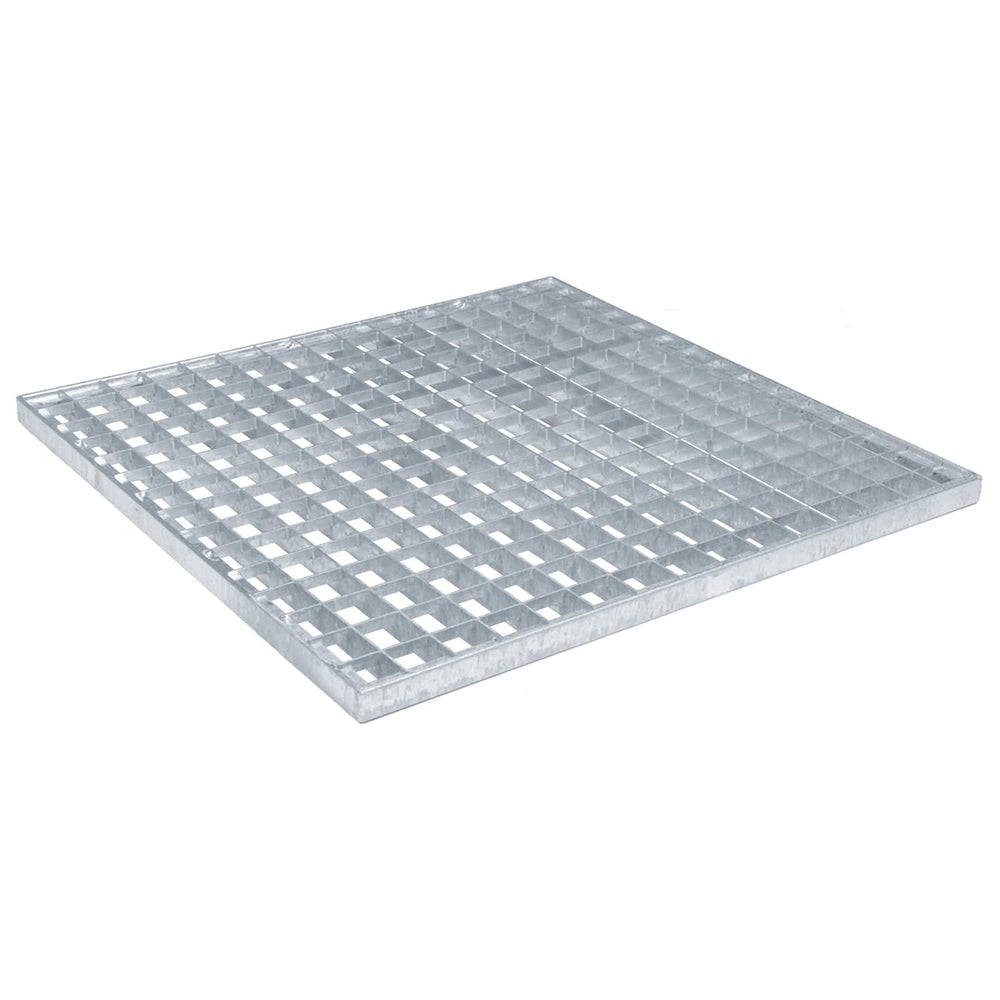 Vidaxl rooster zilver 50 x 50 x 2 cm warmgedipt gegalvaniseerd staal