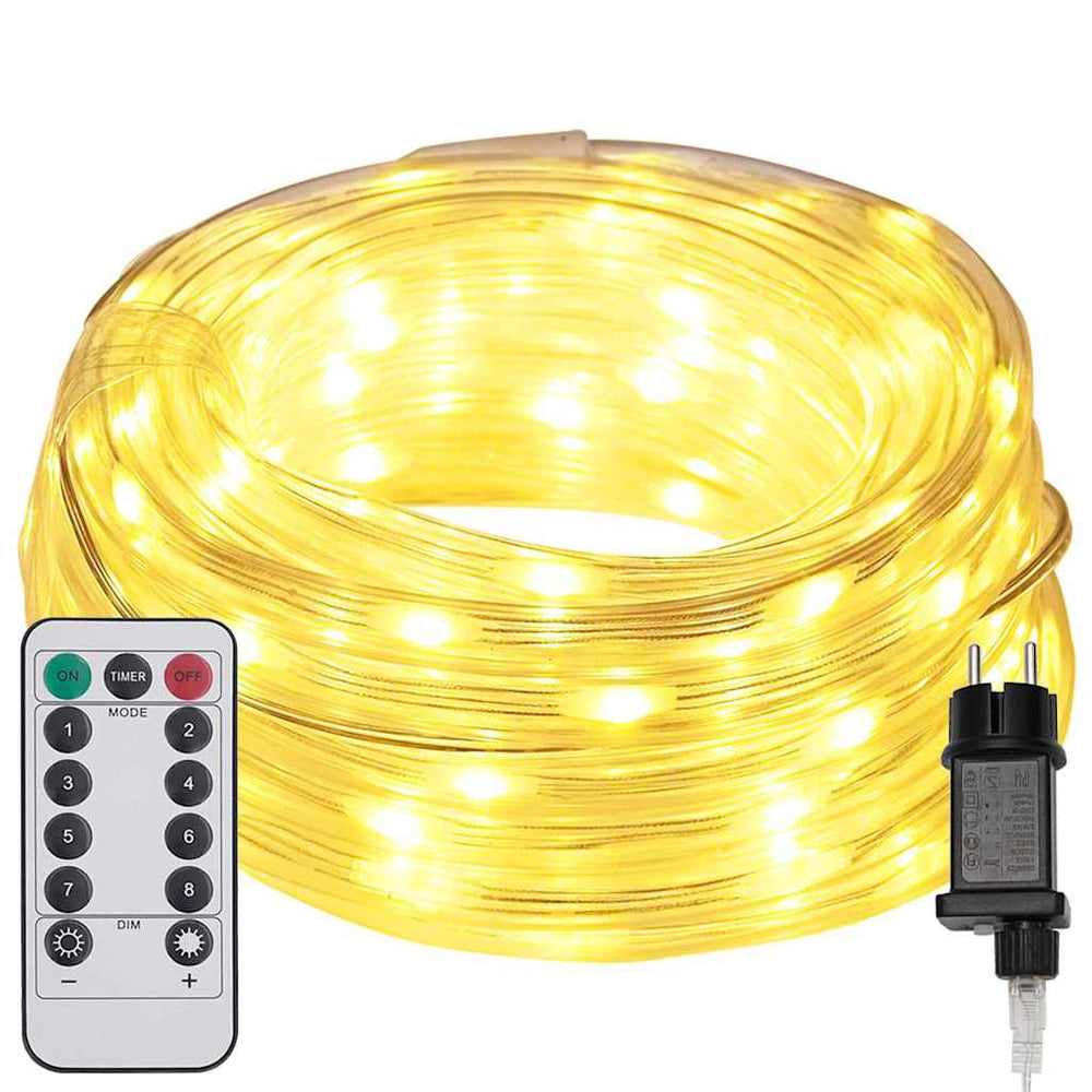 Vidaxl touwenlicht met 1200 led warmwit 50 m pvc
