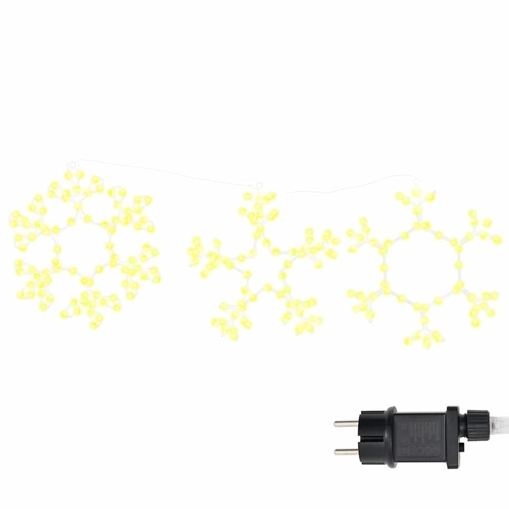 Vidaxl kerstsneeuwvlok met 252 led warmwit 44,5 x 38 cm pvc