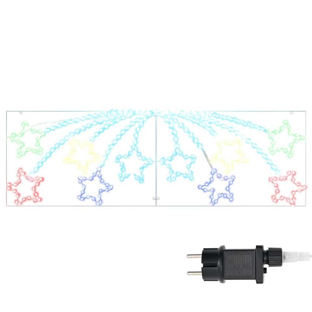 Vidaxl kerstster met 432 led multikleur 182 x 58 cm pvc