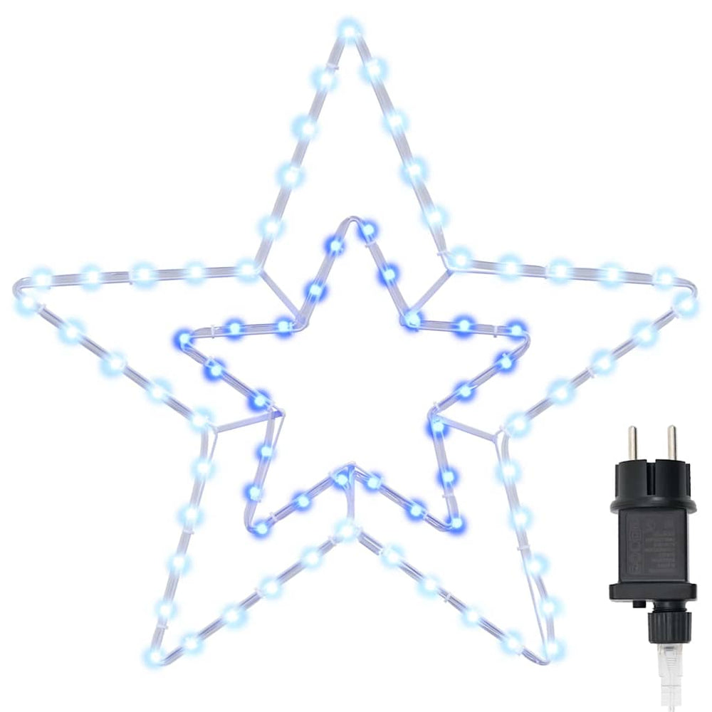 Vidaxl kerstster met 72 led koud wit 51,5 x 50 x 0,65 cm ijzer