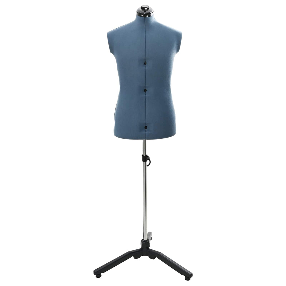 Vidaxl verstelbare jurk vorm vrouwelijk blauw 37.5-45.5 inch stof