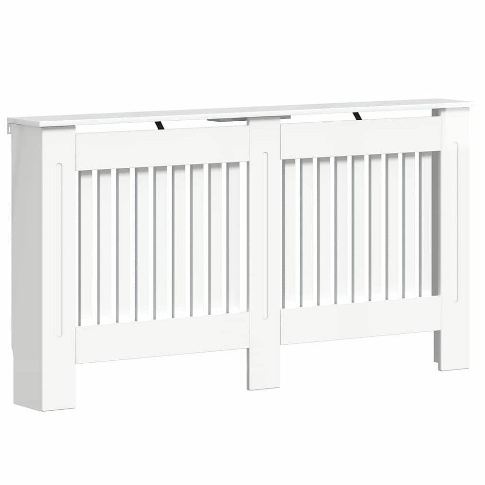 Vidaxl radiatorafdekking hoogglans wit 152 x 19 x 81,5 cm bewerkt hout