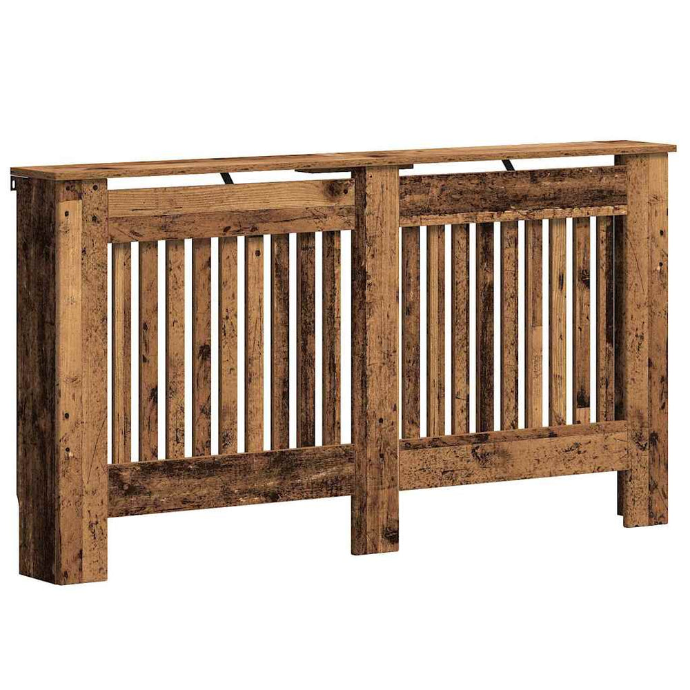 Vidaxl radiatorafdekking oud hout 152 x 19 x 81,5 cm bewerkt hout