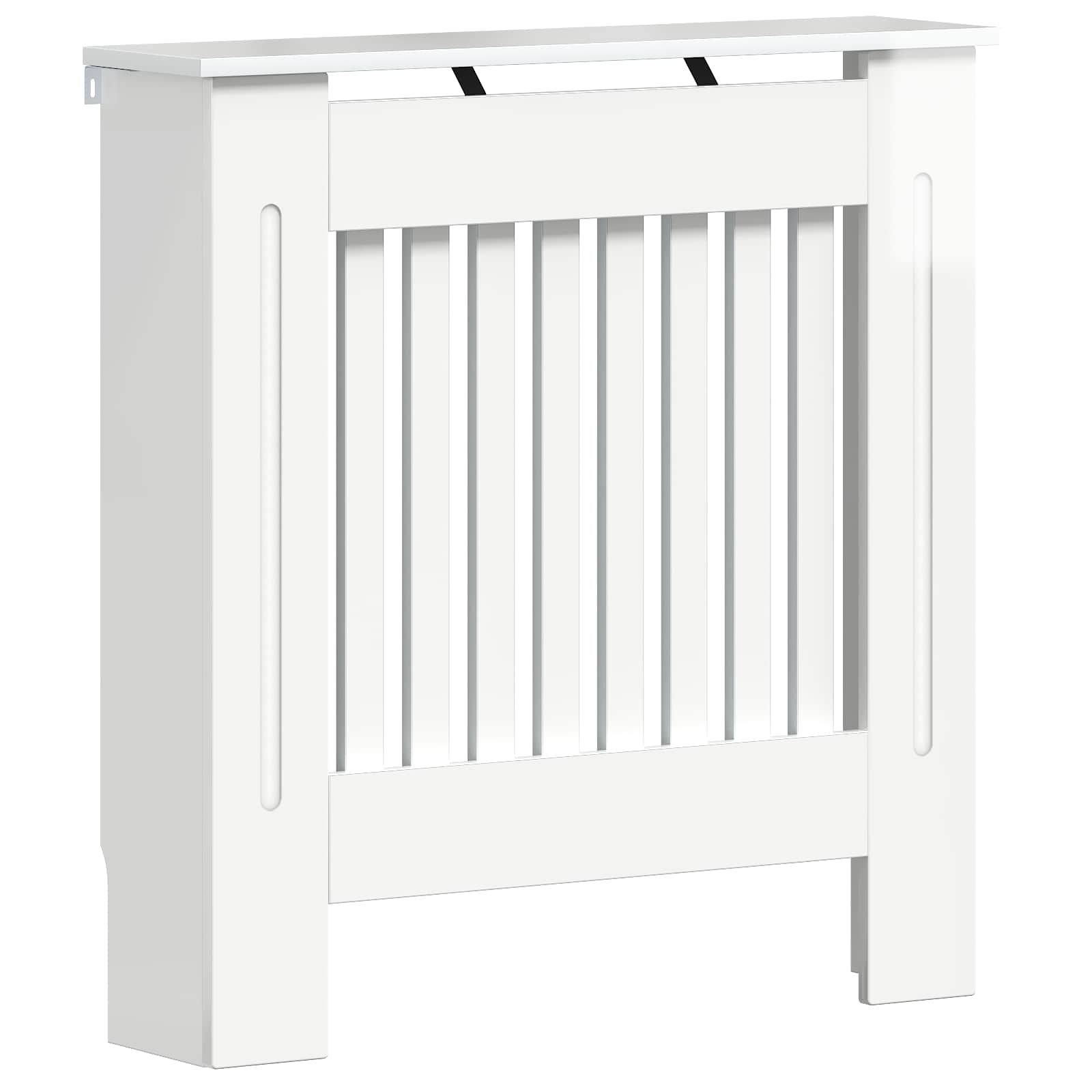 Vidaxl radiatorafdekking hoogglans wit 78 x 19 x 81,5 cm bewerkt hout