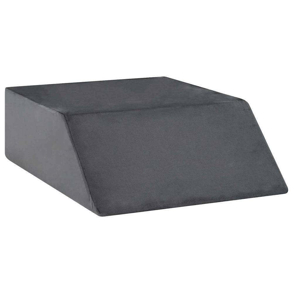 Vidaxl been kussen effen grijs 63 x 52 x 19 cm