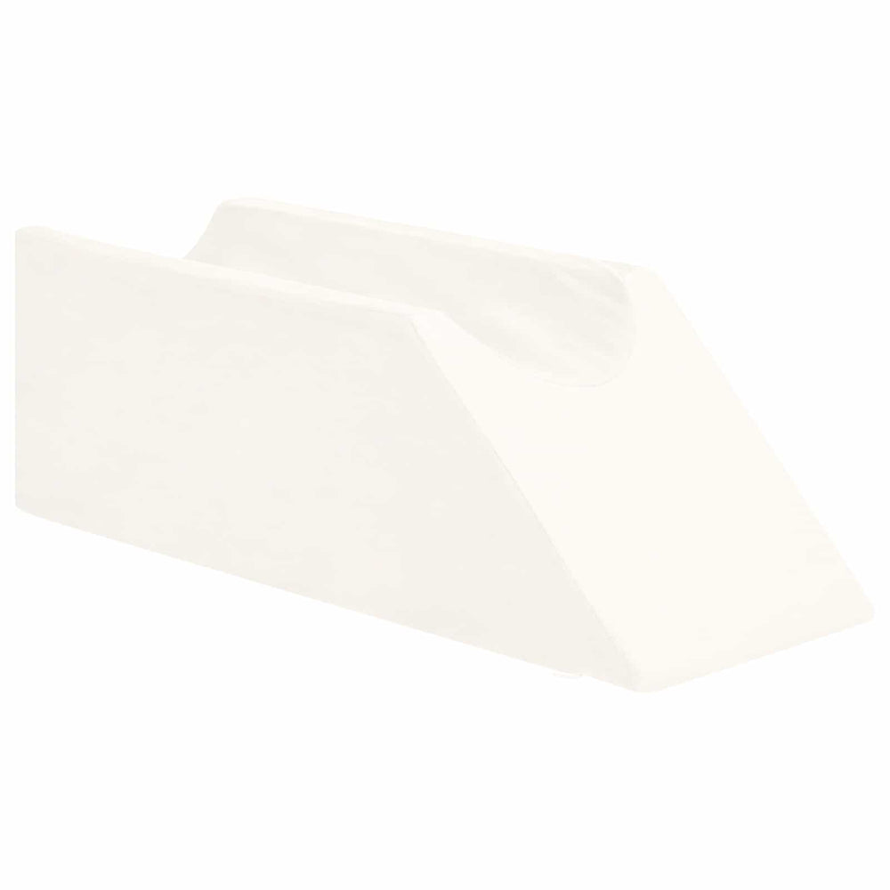 Vidaxl beenkussen effen wit 68 x 25 x 21,5 cm