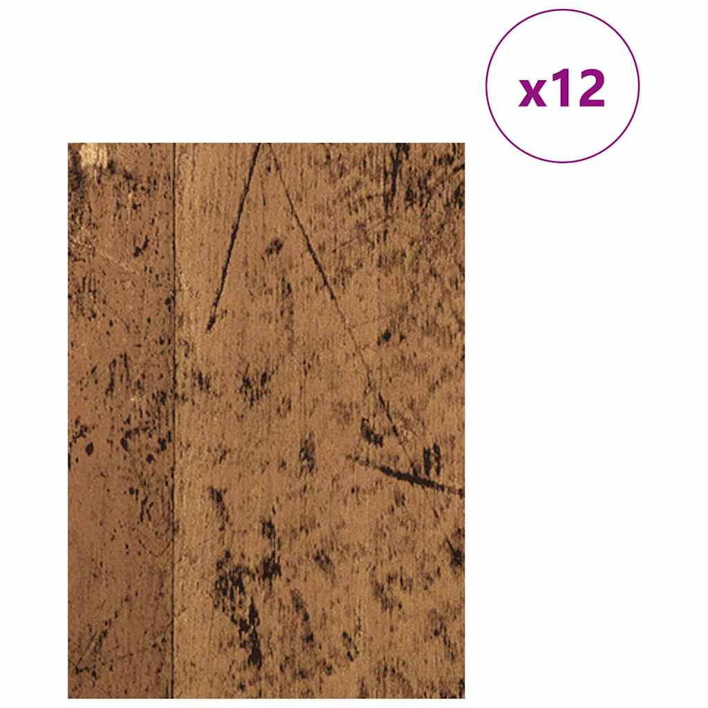 Vidaxl decorpanelen 12 pcs oudhout 15 x 21 x 0.27 cm bewerkt hout