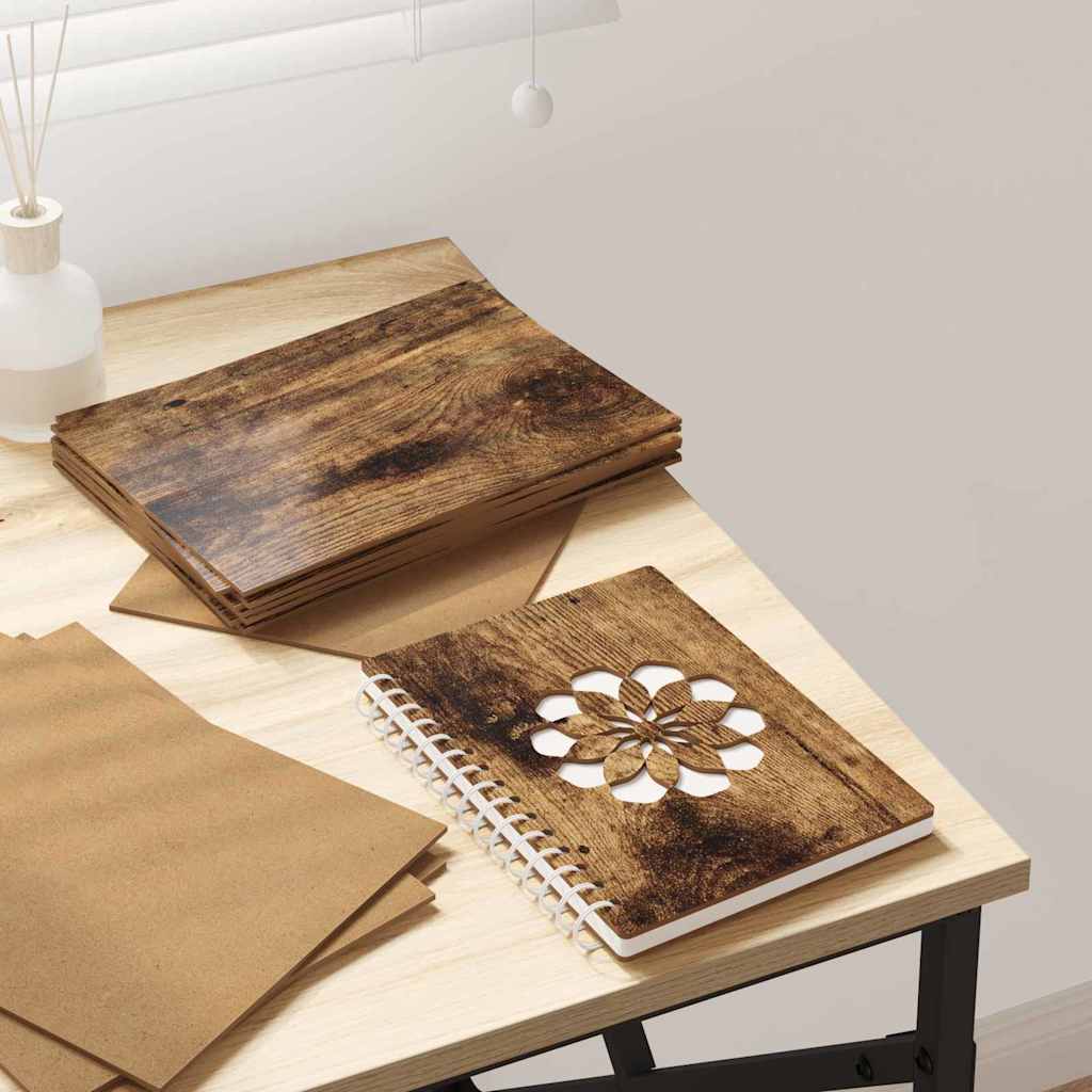 Vidaxl decorpanelen 150 pcs gerookt eiken 21 x 30 x 0,27 cm