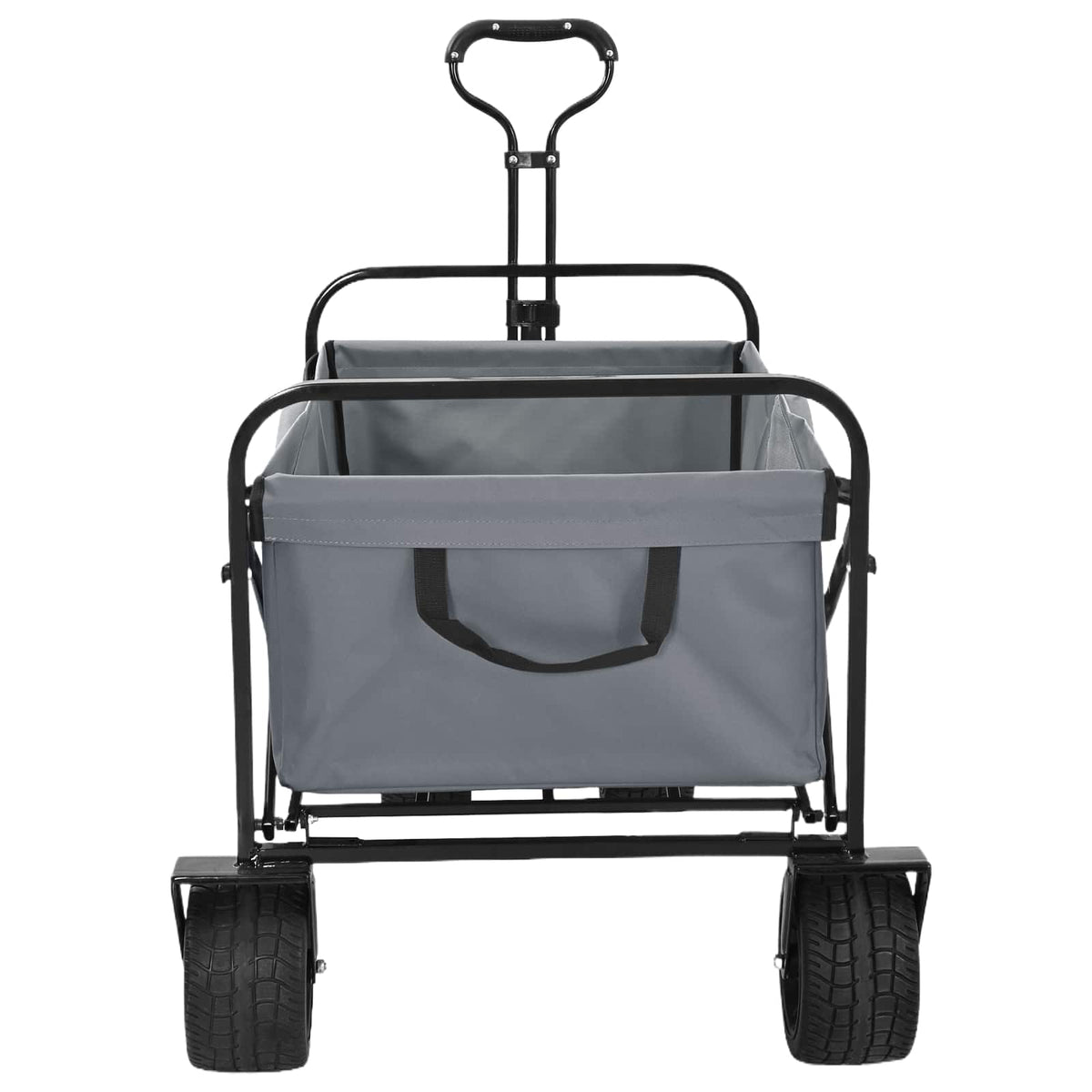 Vidaxl opvouwbare boodschappentrolley 89 x 63 x 96 cm grijs 200 kg