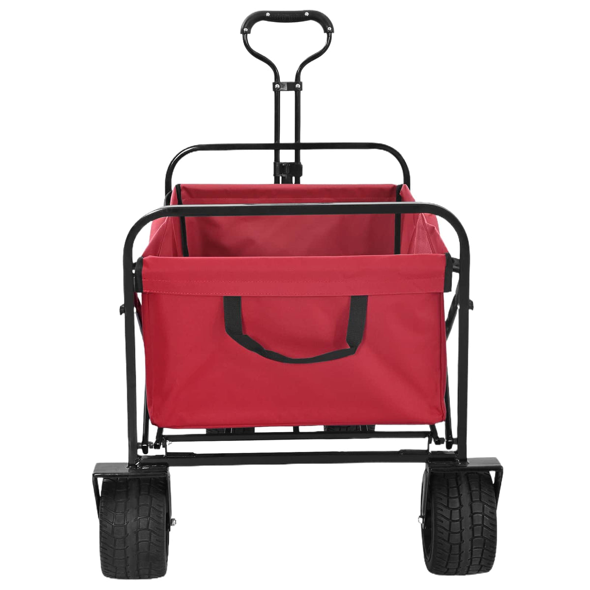 Vidaxl opvouwbare boodschappentrolley 89 x 63 x 96 cm rood 200 kg