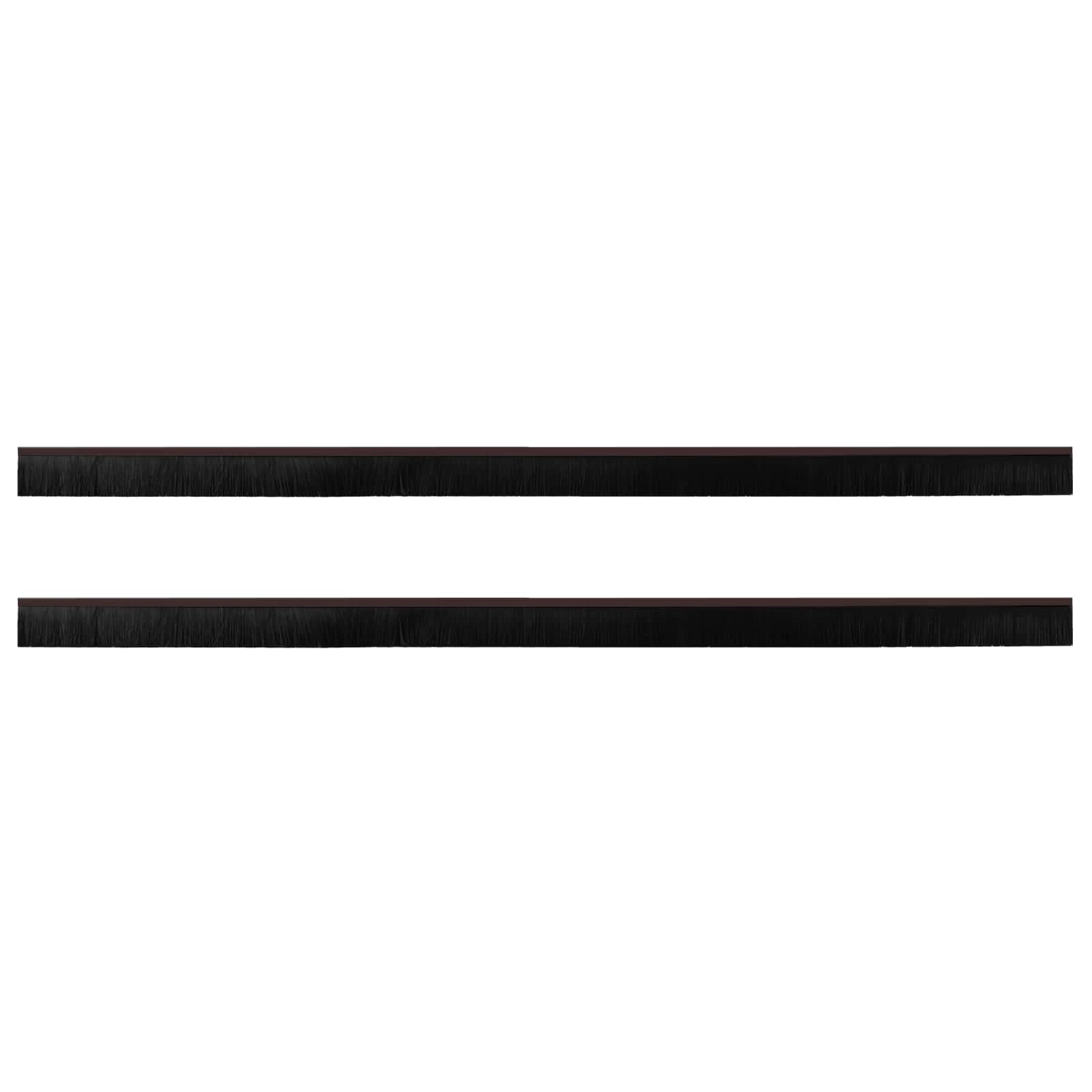 Vidaxl zelfklevende deurborstels 2 st bruin 100 cm aluminium legering