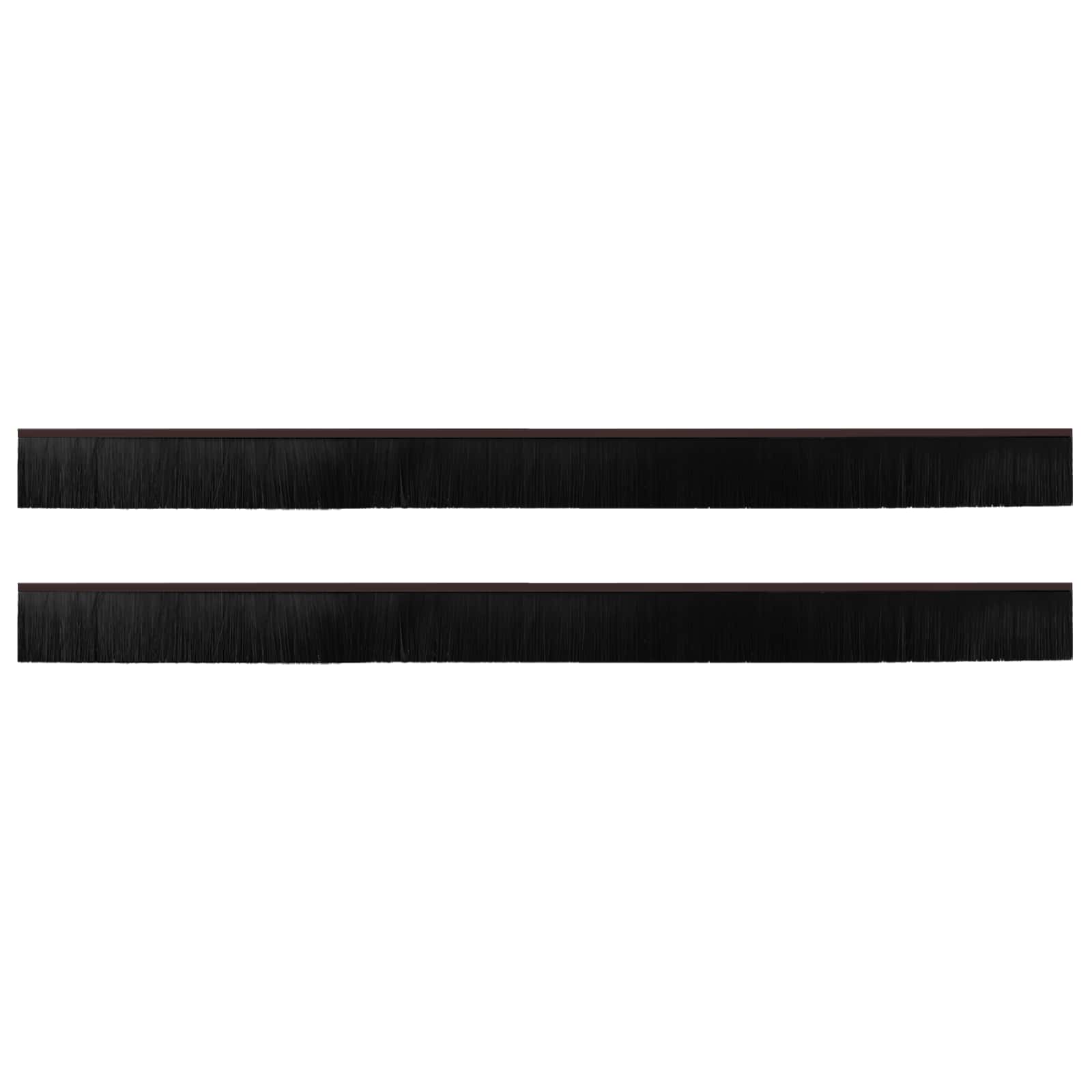Vidaxl zelfklevende deurborstels 2 st bruin 100 cm aluminium legering