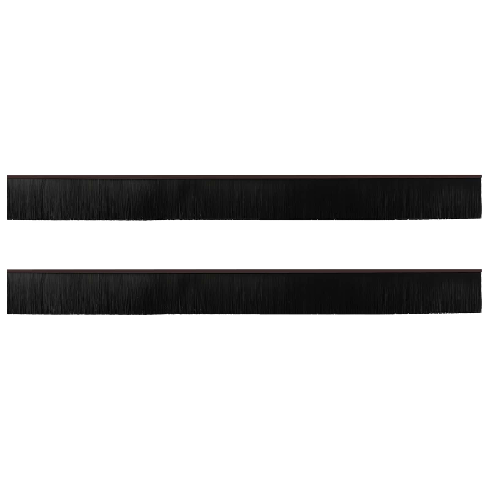 Vidaxl zelfklevende deurborstels 2 st bruin 100 cm aluminium legering