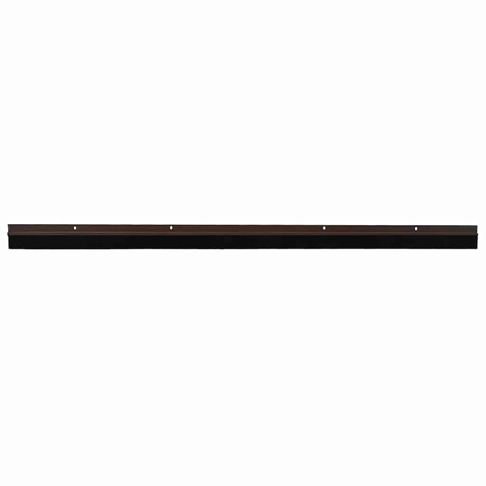Vidaxl schroefbare deurborstelafsluitingen 2 pcs bruin 100 cm