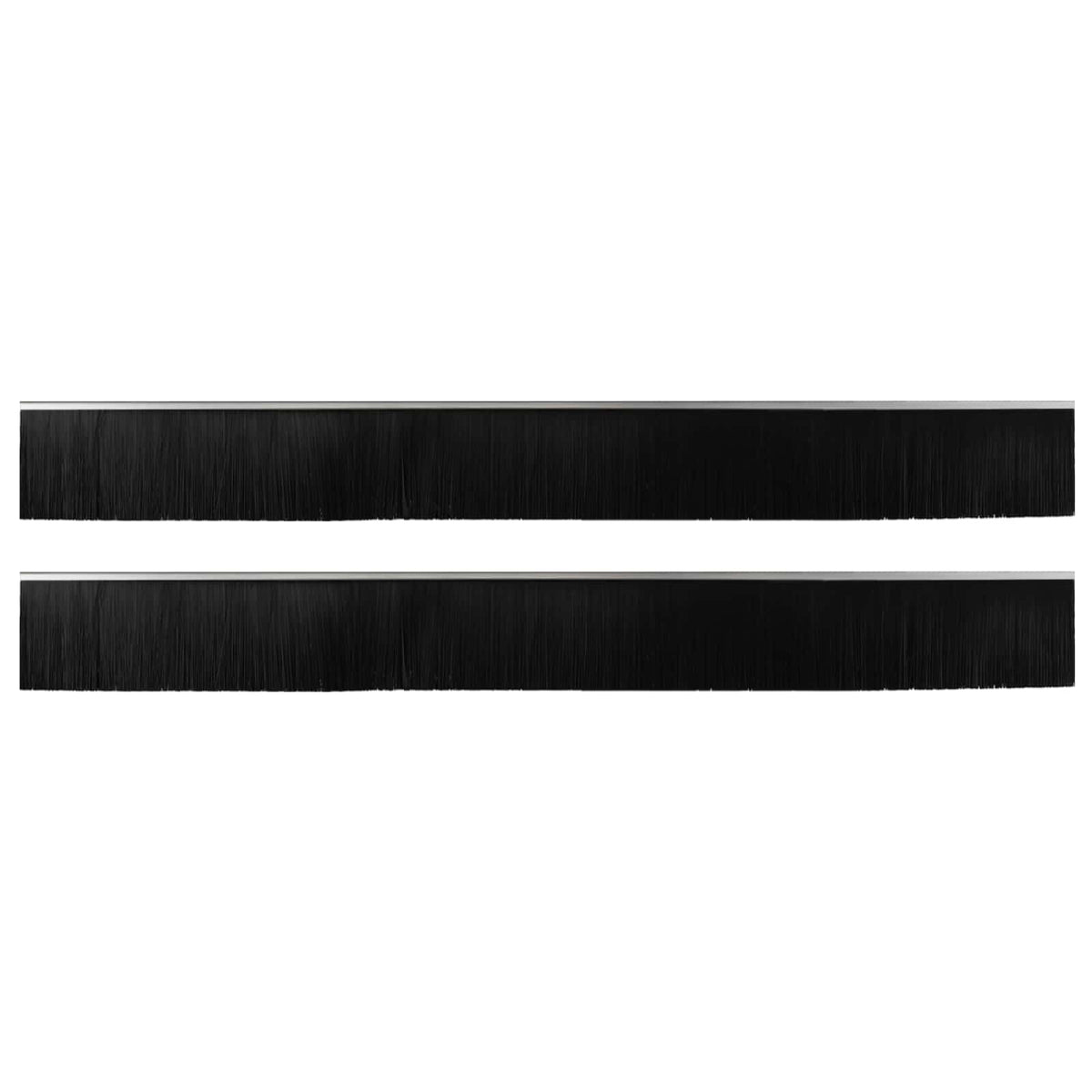 Vidaxl zelfklevende deurborstels 2 st zilver 100 cm aluminium legering