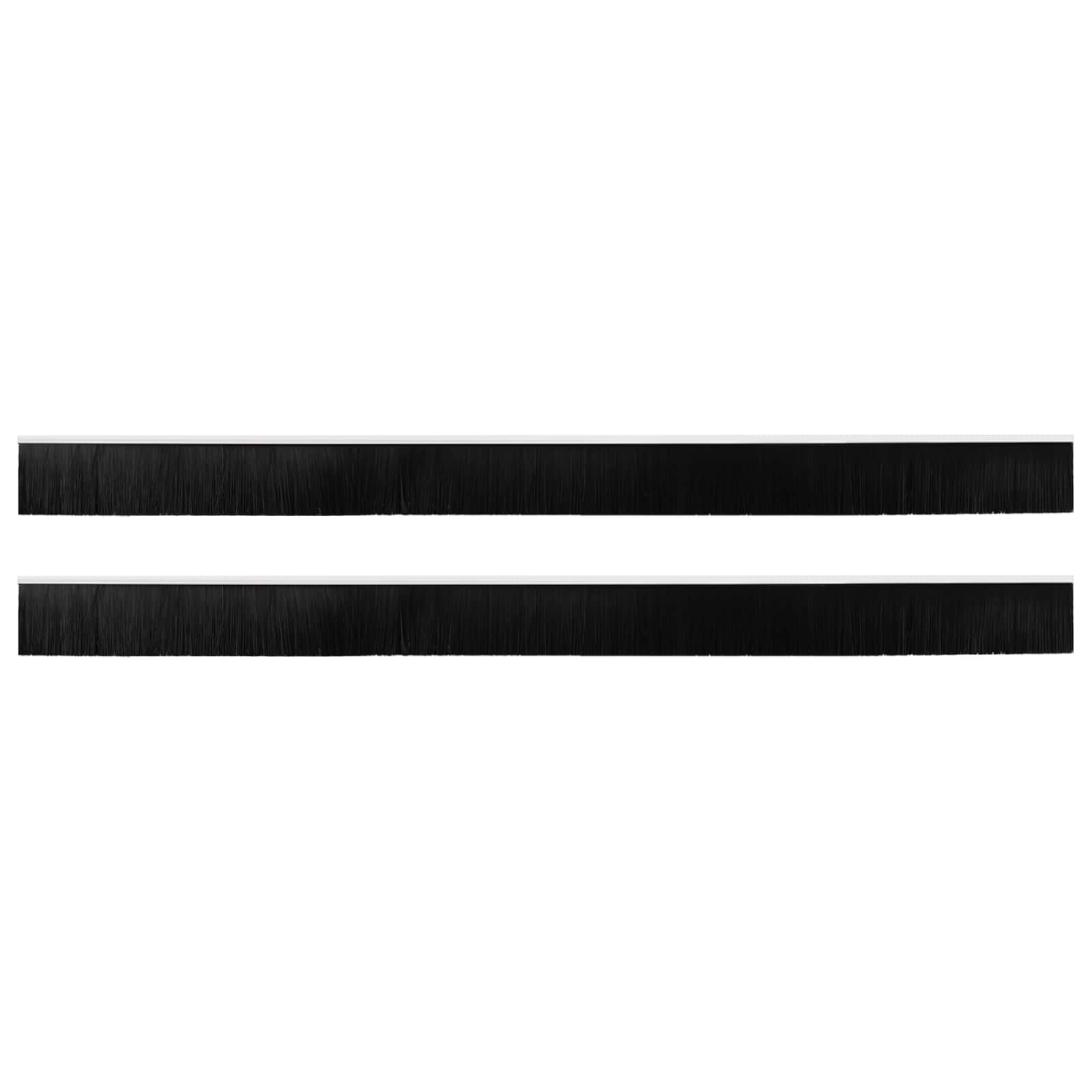 Vidaxl zelfklevende deurborstels 2 st wit 100 cm aluminium legering