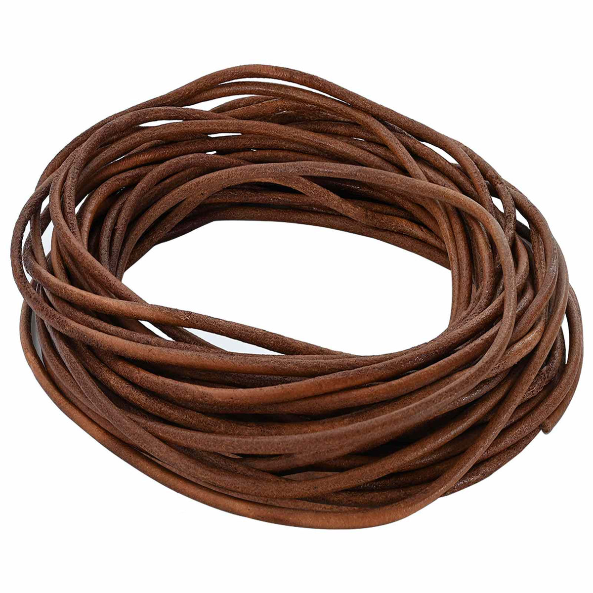 Vidaxl leren koord 1 licht bruin ø2,5 mm x 50 m leer