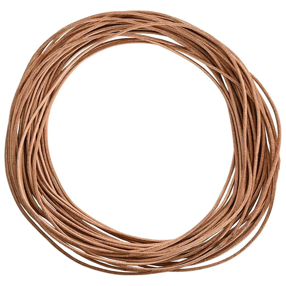 Vidaxl leren koord bruin ø2 mm x 50 m leer