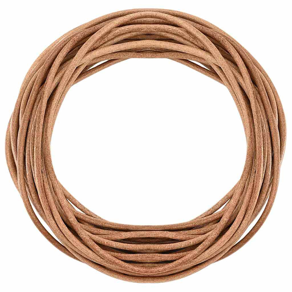 Vidaxl leren koord bruin ø2,5 mm x 5 m leer