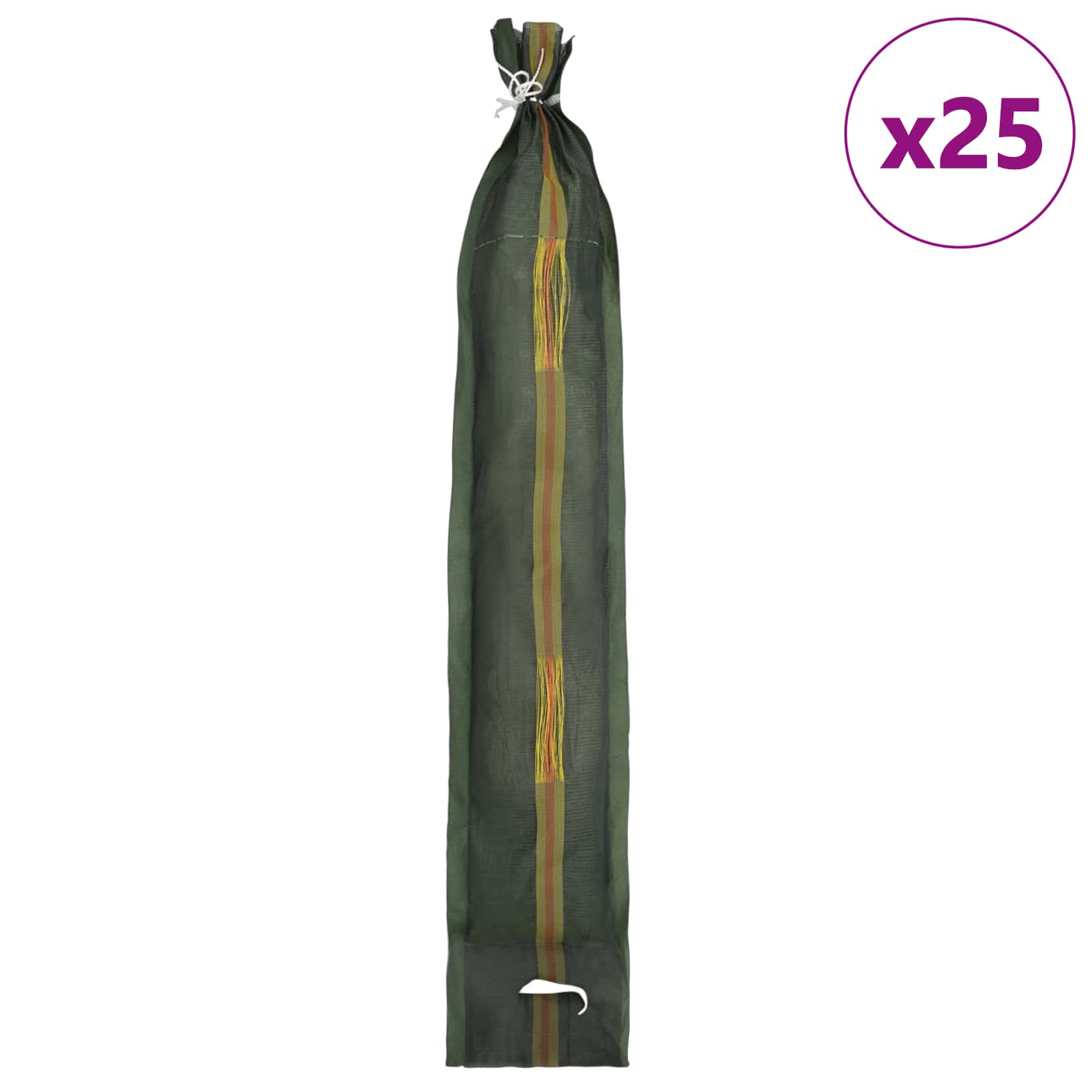 Vidaxl zandzakken 25 pcs groen 120 x 27 cm hdpe