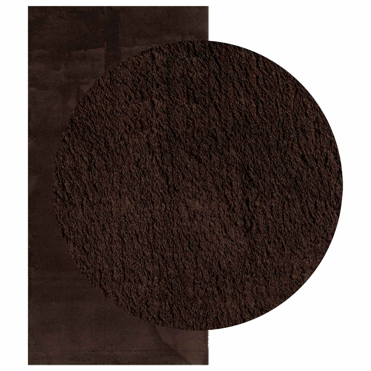 Vidaxl medium pile zachte en wasbare tapijt huarte bruin 200 x 100 cm
