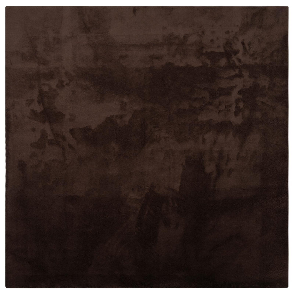 Vidaxl vloerkleden vierkant huarte bruin 160 x 160 cm polyester