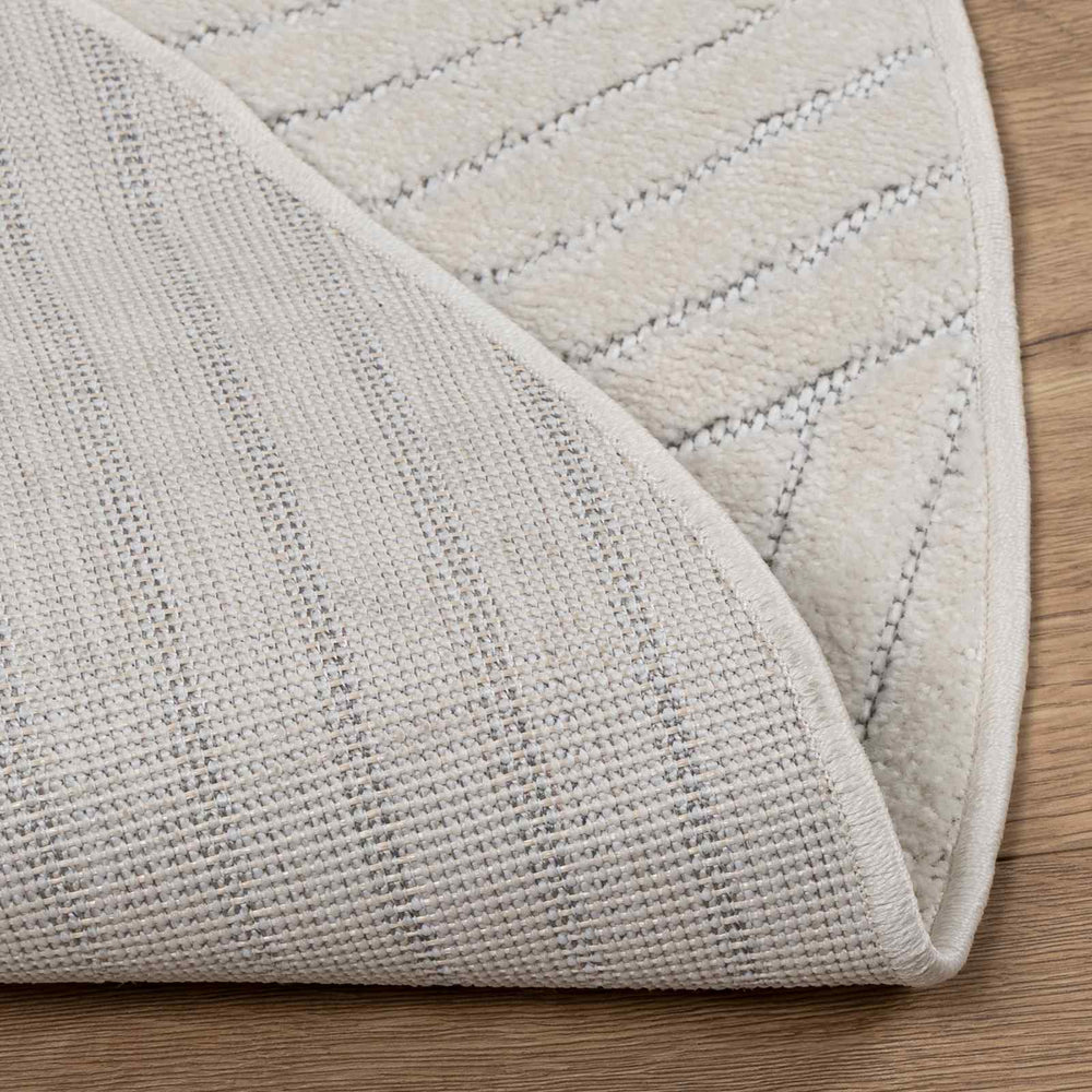 Vidaxl vloerkleden rond huarte crème ø 160 cm polyester