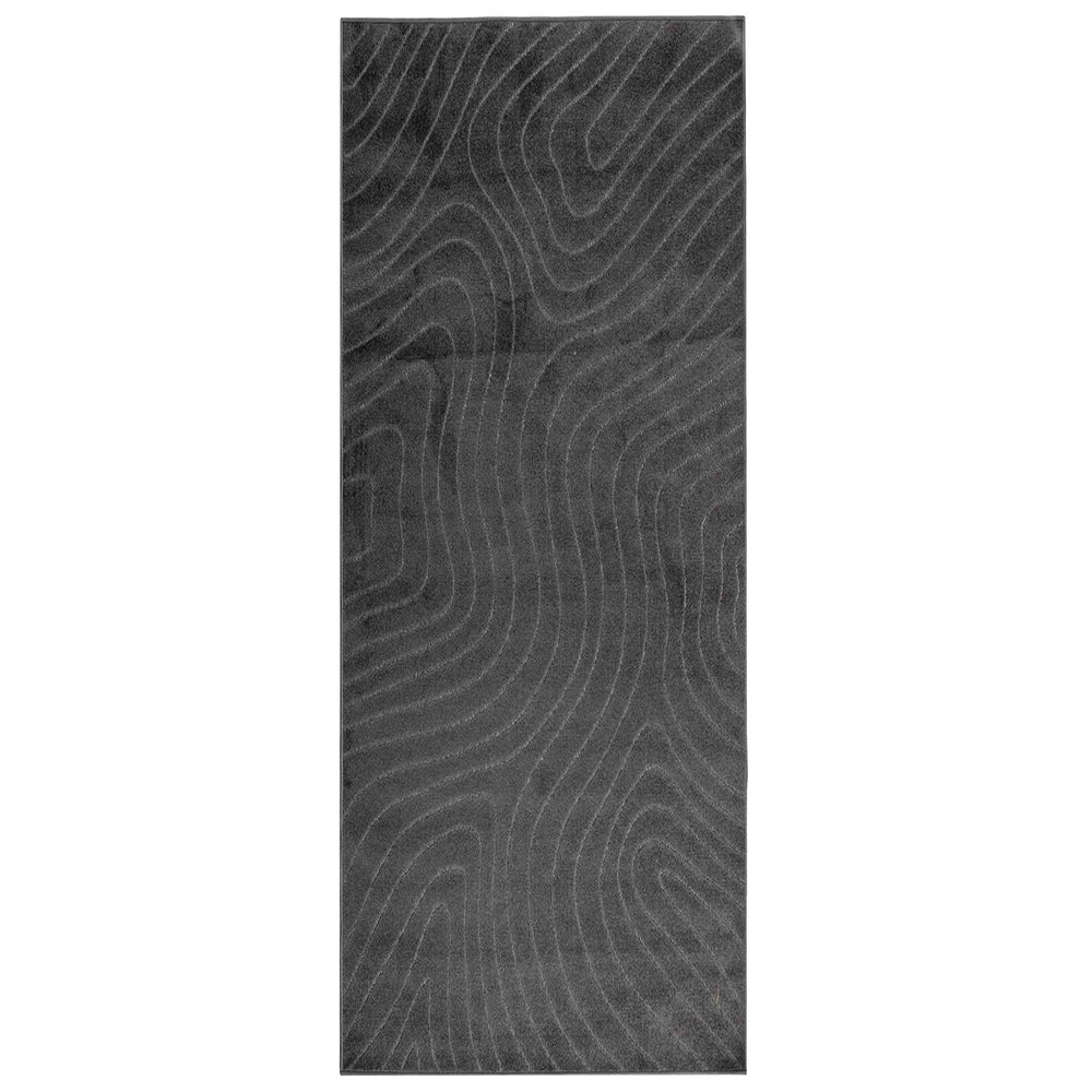 Vidaxl vloerkleden rechthoekig huarte antraciet 150 x 80 cm polyester