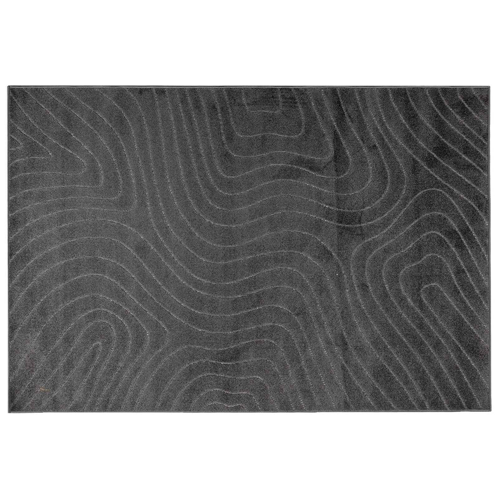 Vidaxl vloerkleden rechthoekig huarte antraciet 170 x 120 cm polyester