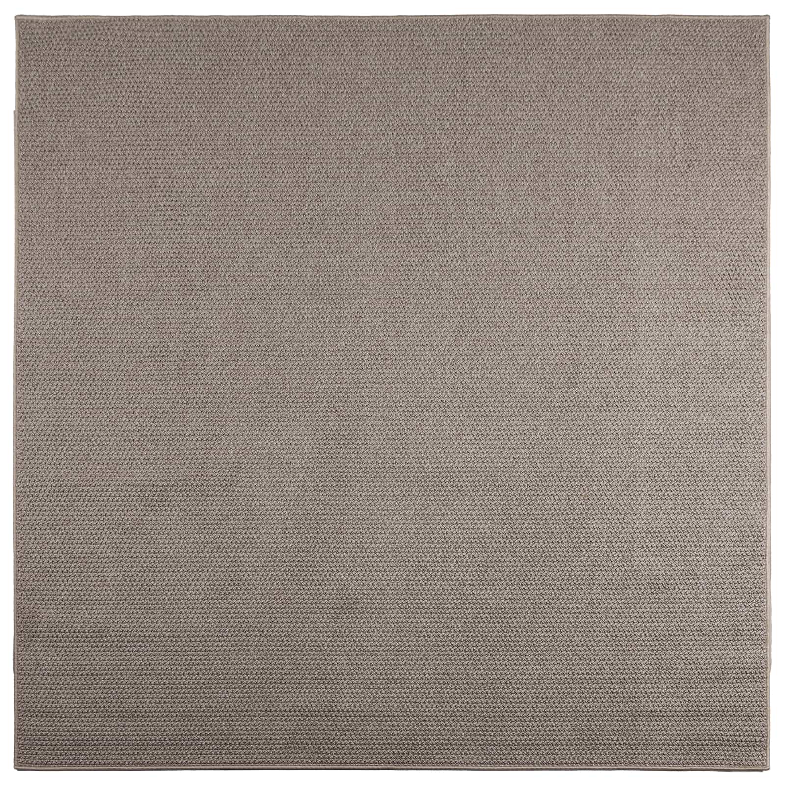 Vidaxl vloerkleden huarte crème en taupe 240 x 240 cm polyester