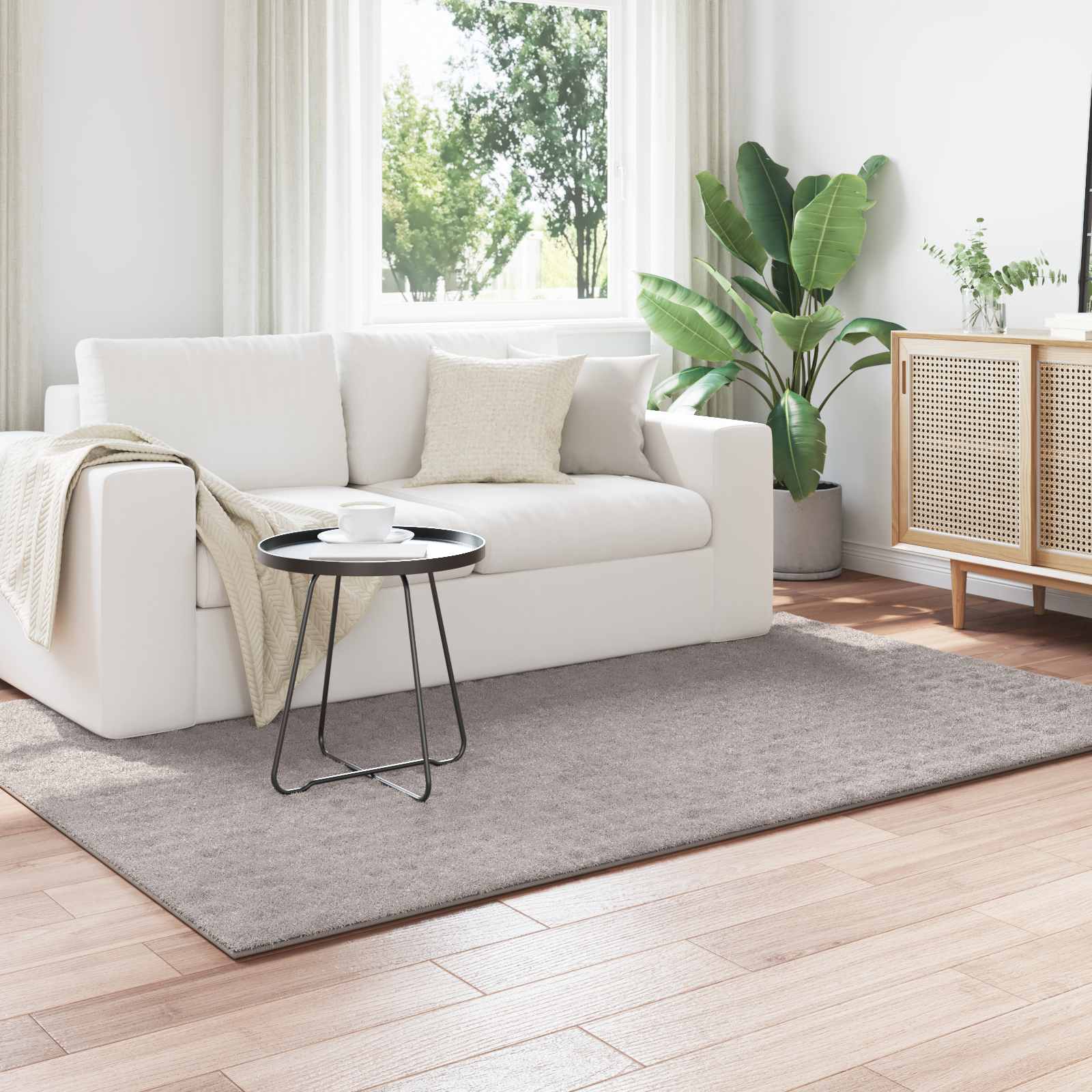 Vidaxl vloerkleden rechthoekig huarte zand 230 x 160 cm polyester