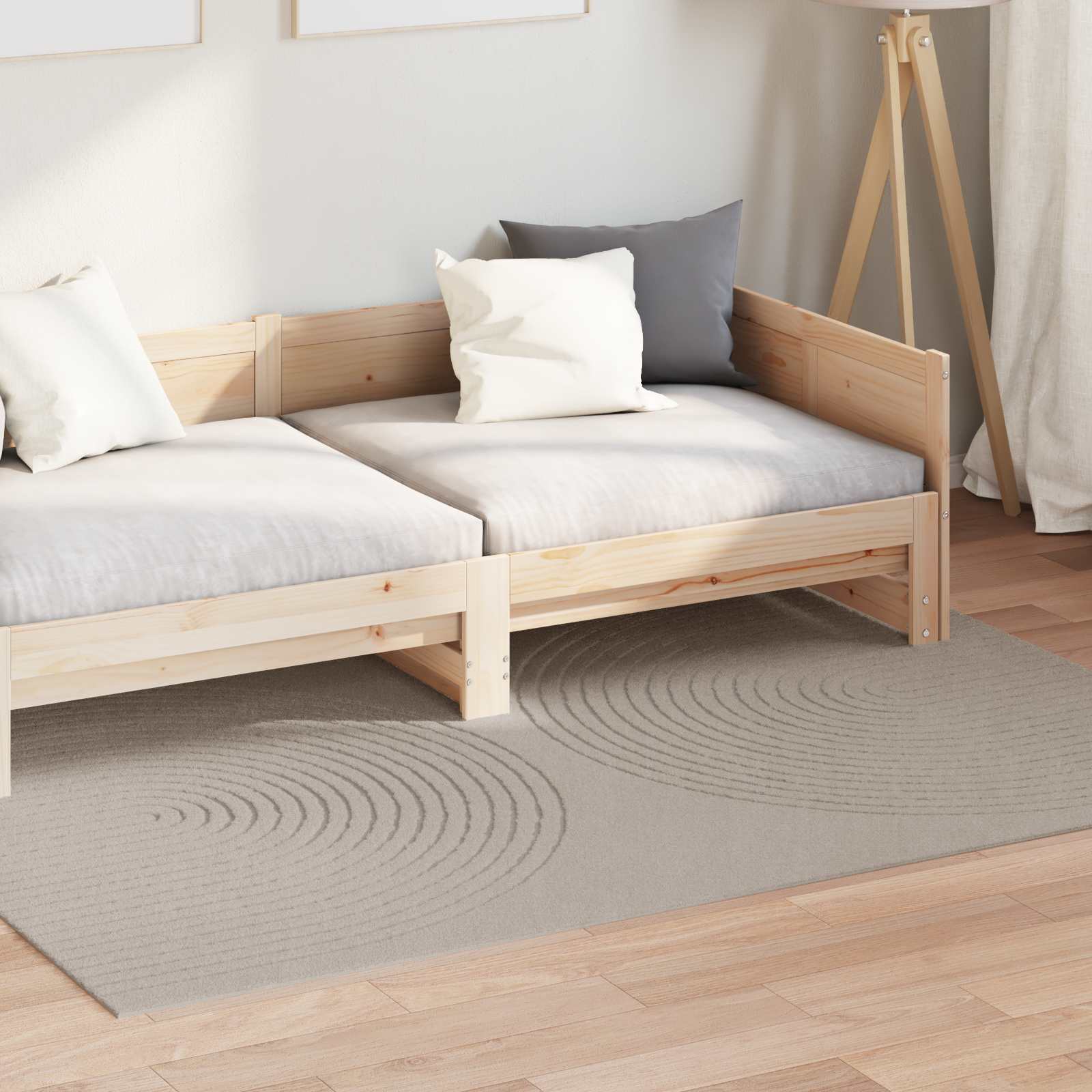 Vidaxl vloerkleden rechthoekig huarte beige 230 x 160 cm polyester