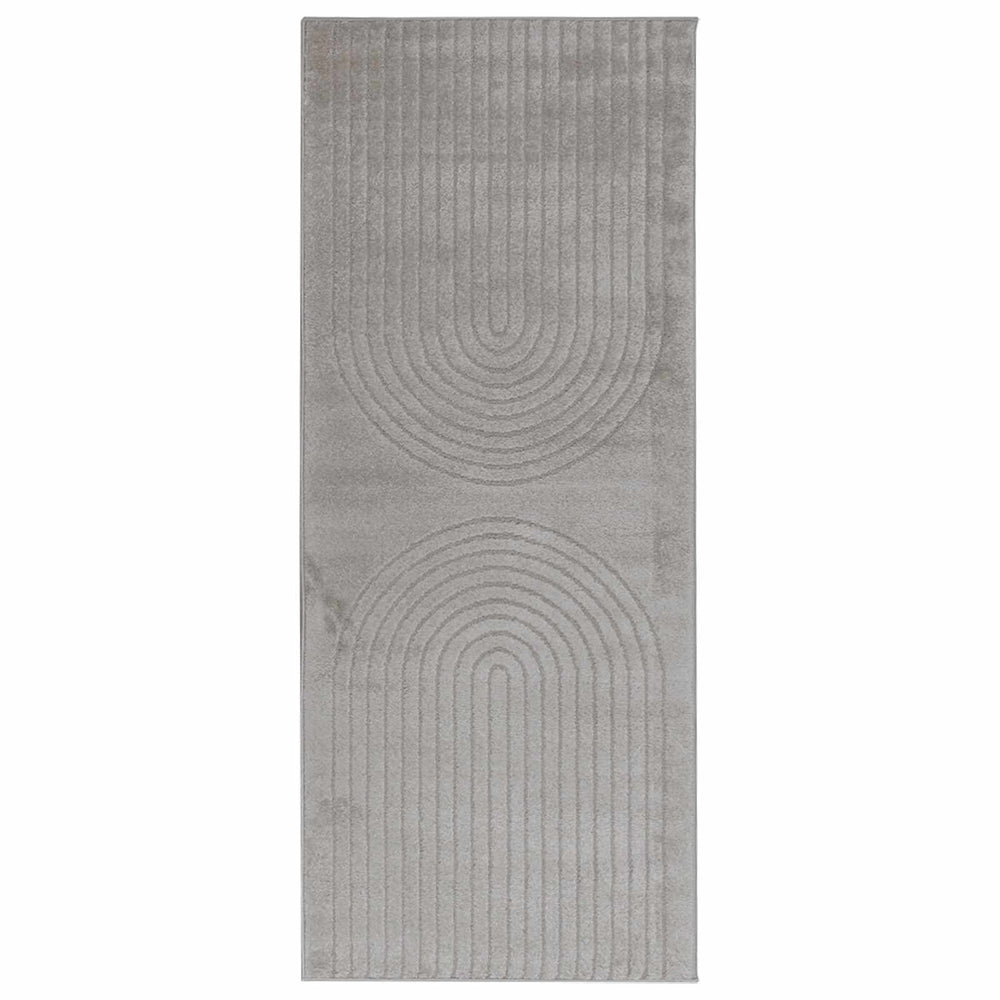 Vidaxl vloerkleden rechthoekig huarte grijs 200 x 80 cm polyester